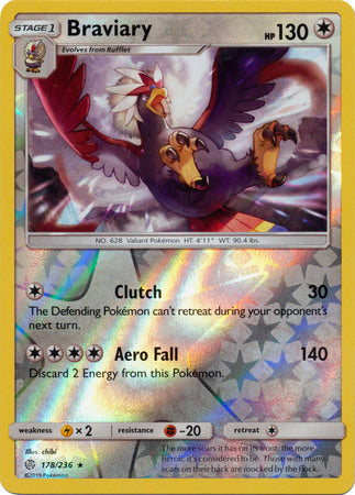 Braviary - 178/236 - Rare - Reverse Holofoil