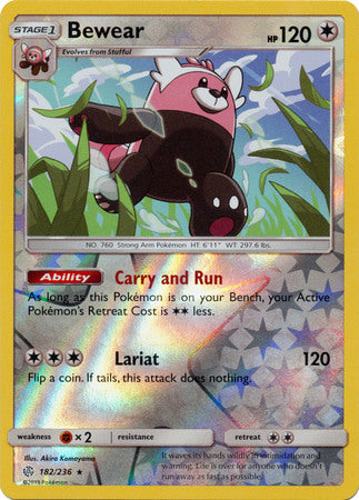 Bewear - 182/236 - Rare - Reverse Holofoil