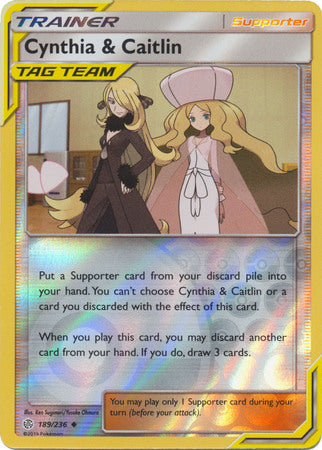 Cynthia & Caitlin - 189/236 - Uncommon - Reverse Holofoil