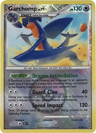 Garchomp 005/147  - Reverse Holofoil League & Championship Cards - Promo