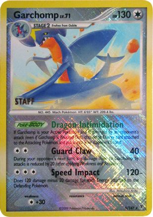 Garchomp 005/147  - Reverse Holofoil League & Championship Cards - Promo