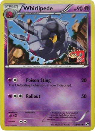 Whirlipede 053/114  - Reverse Holofoil League & Championship Cards - Promo