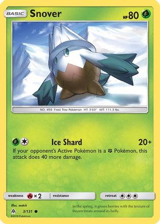 Snover 003  SM  Forbidden Light - Common