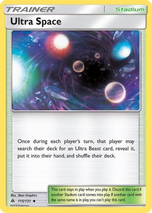 Ultra Space 115/131  - Reverse Holofoil SM  Forbidden Light - Uncommon