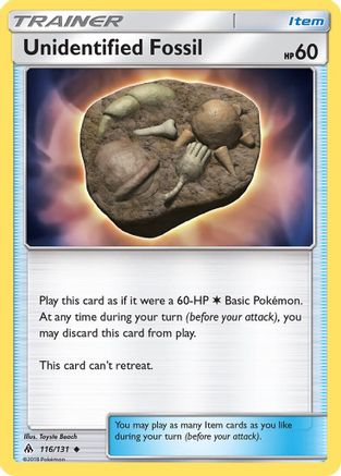 Unidentified Fossil 116  SM  Forbidden Light - Uncommon
