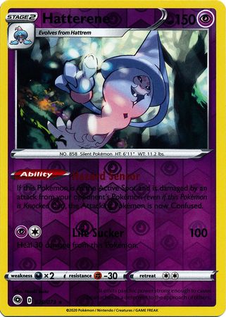 Hatterene - 020/073 - Holo Rare - Reverse Holo