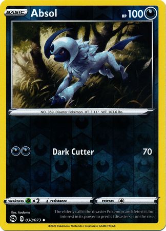 Absol - 038/073 - Uncommon - Reverse Holo