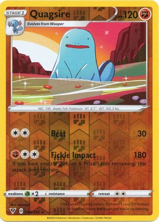 Quagsire - 084/185 - Rare - Reverse Holo