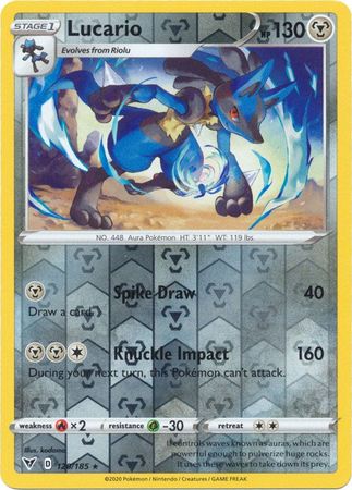 Lucario - 120/185 - Rare - Reverse Holo