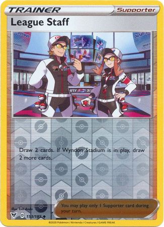 League Staff - 153/185 - Uncommon - Reverse Holo