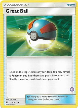 Great Ball (#21, Alolan Sandslash Half 021  SM Trainer Kit Alolan Sandslash & Alolan Ninetales - Uncommon