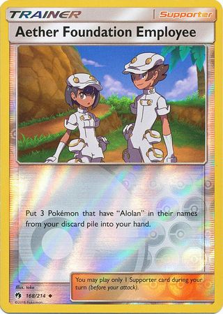 Aether Foundation Employee - 168/214 - Uncommon - Reverse Holofoil