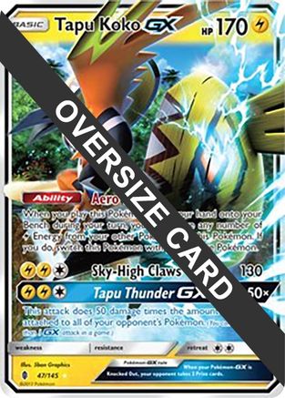 Tapu Koko GX 047/145  - Holofoil Jumbo Cards - Promo