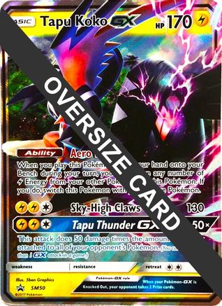 Tapu Koko GX SM50  - Holofoil Jumbo Cards - Promo