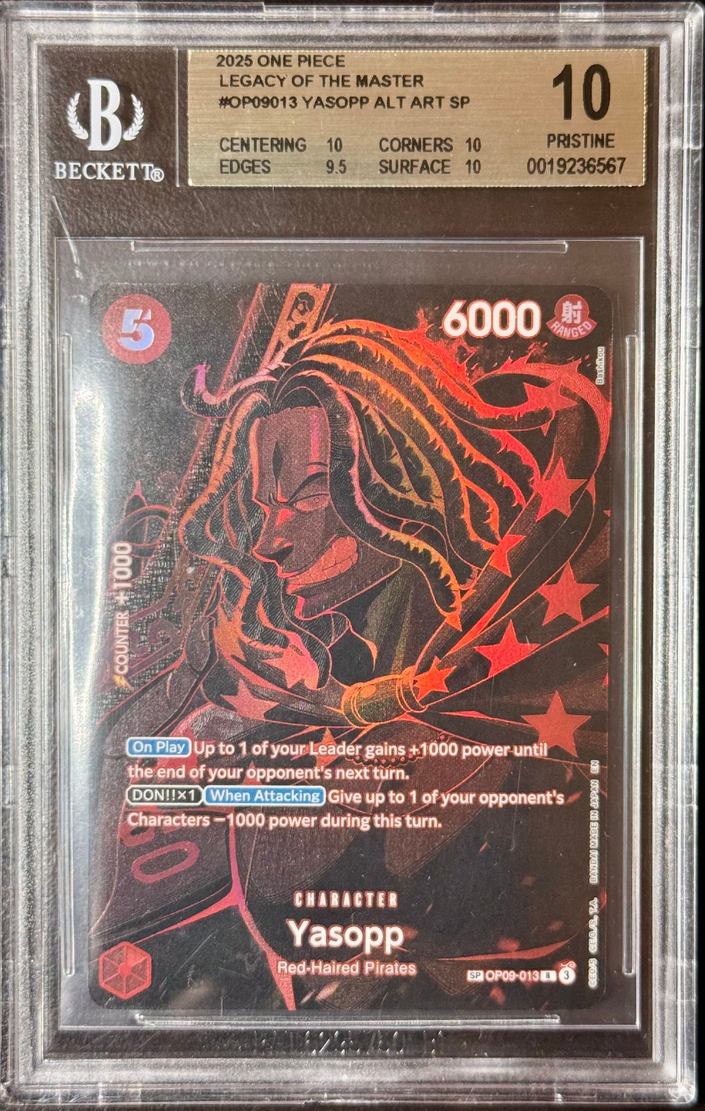 BGS Pristine 10 - Yasopp - OP09-013 (SP)