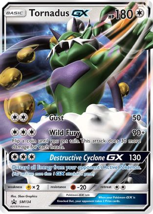 Tornadus GX SM134  - Holofoil SM Promos - Promo