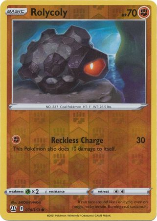Rolycoly - 078/163 - Common - Reverse Holo