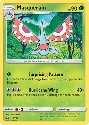 Masquerain 016  SM  Celestial Storm - Uncommon