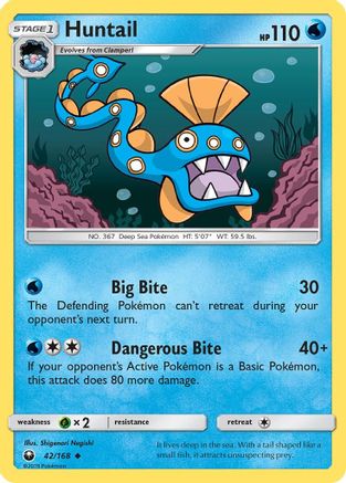 Huntail 042/168  SM  Celestial Storm - Uncommon