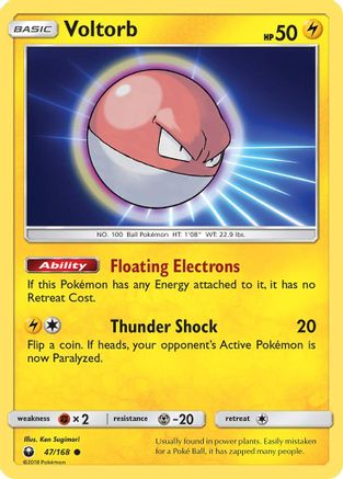 Voltorb 047/168  SM  Celestial Storm - Common