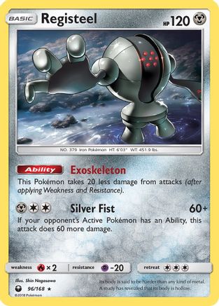 Registeel 096/168  SM  Celestial Storm - Rare