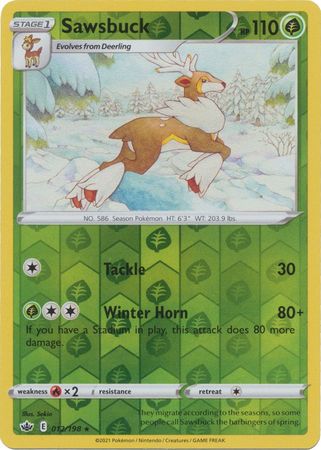 Sawsbuck - 012/198 - Rare - Reverse Holo