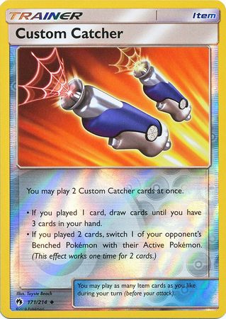 Custom Catcher - 171/214 - Uncommon - Reverse Holofoil