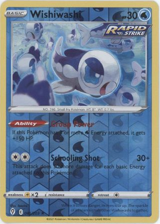 Wishiwashi - 046/203 - Rare - Reverse Holo