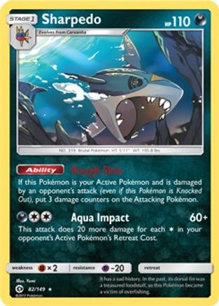 Sharpedo 082/149  - Holofoil Blister Exclusives - SM Promo