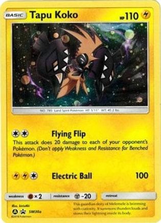 Tapu Koko - SM30a - Alternate Art Promos