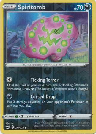 Spiritomb - 089/172 - Common - Reverse Holo