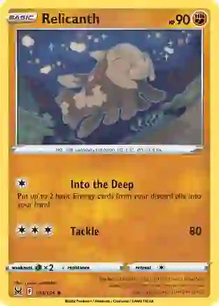 Relicanth - 101/196 - Uncommon - Reverse Holo