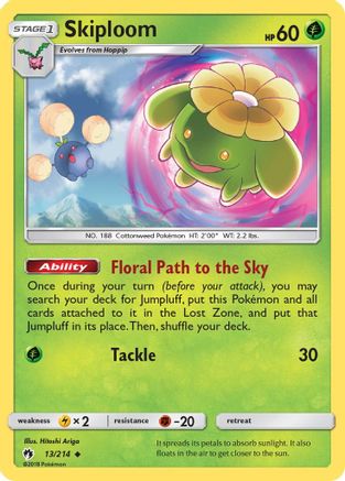 Skiploom 013/214  SM  Lost Thunder - Uncommon
