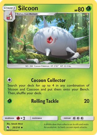 Silcoon 025  SM  Lost Thunder - Uncommon