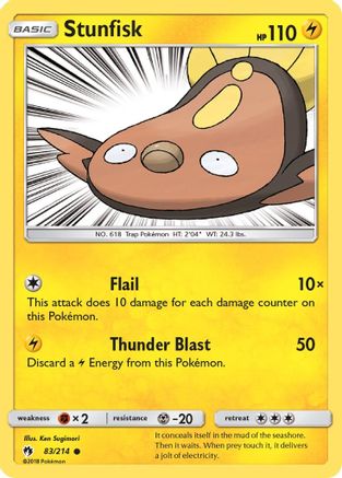 Stunfisk 083/214  SM  Lost Thunder - Common