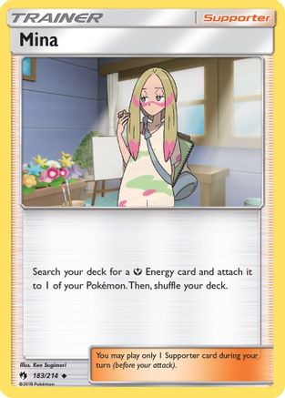 Mina 183/214  SM  Lost Thunder - Uncommon