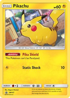 Pikachu - SM157 - SM Promos