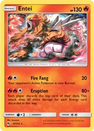 Entei 047/214  - Holofoil Deck Exclusives - Holo Rare