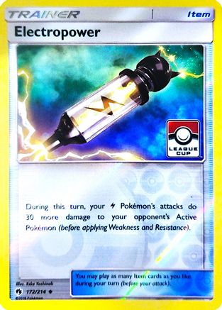 Electropower 172/214  - Reverse Holofoil League & Championship Cards - Promo
