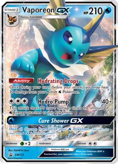 Vaporeon GX - SM172 - SM Promos