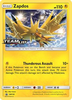 Zapdos (Prerelease) - SM159 - SM Promos