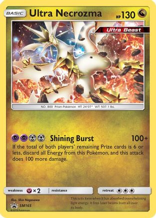 Ultra Necrozma SM165  - Holofoil SM Promos - Promo