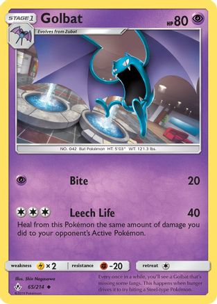 Golbat 065/214  SM  Unbroken Bonds - Uncommon