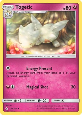 Togetic 137/214  SM  Unbroken Bonds - Uncommon