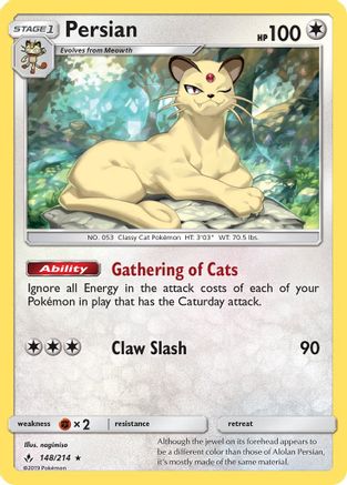 Persian 148  SM  Unbroken Bonds - Rare