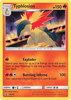Typhlosion - SM185 - SM Promos