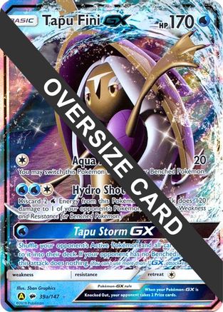 Tapu Fini GX 39a/147  - Holofoil Jumbo Cards - Promo