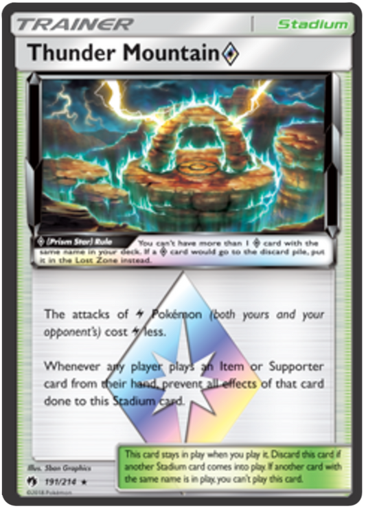 Thunder Mountain [Prism Star] - 191/214 - Holo Rare