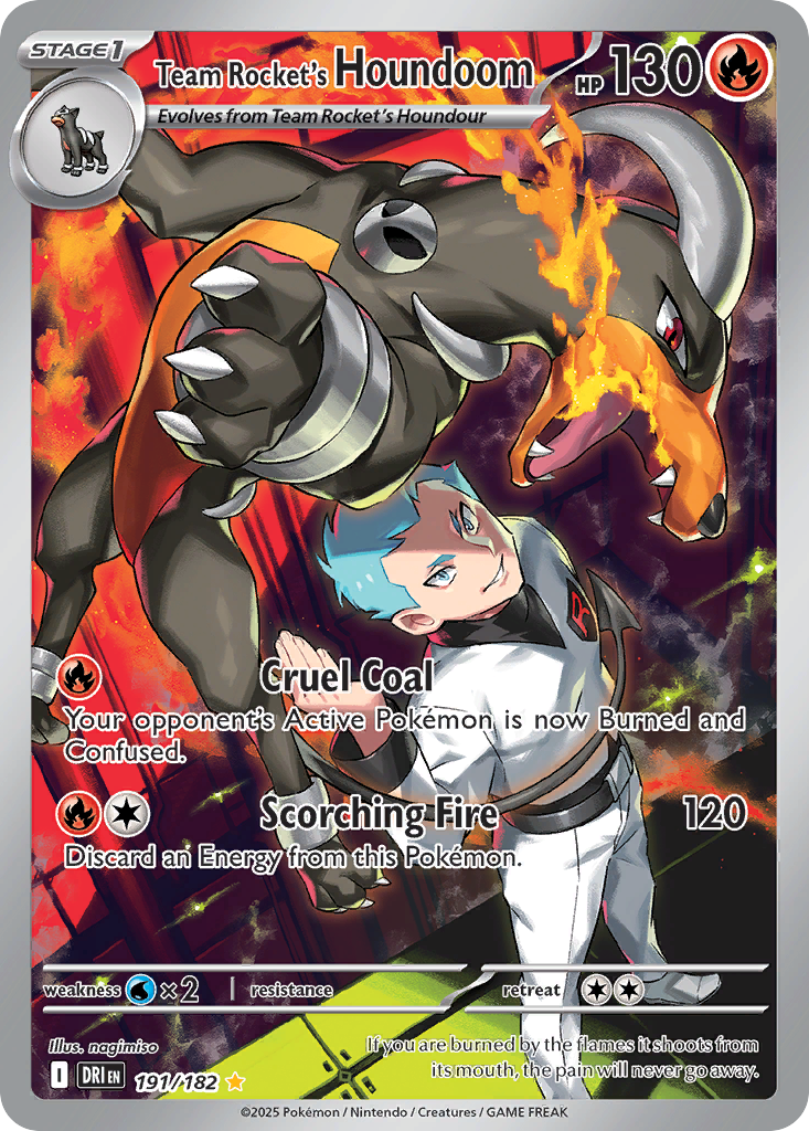 Team Rocket's Houndoom - 191/182 - Illustration Rare