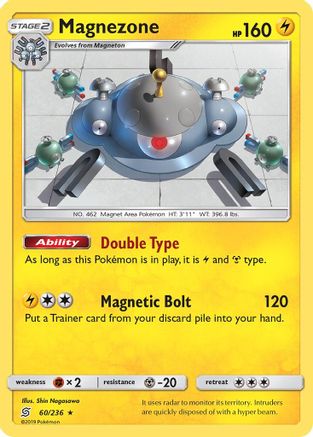 Magnezone 060/236  - Holofoil SM  Unified Minds - Holo Rare